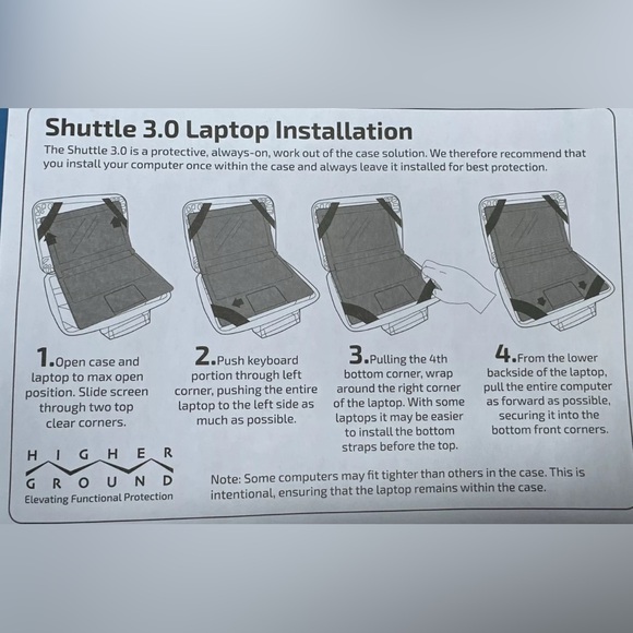 Higher Ground Shuttle 3.0 CS laptop case NWOT - Picture 7 of 8
